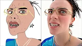 POP DRAWING MEME #328 | BILLIE EILISH - LUNCH (P2) | Ruby Fun