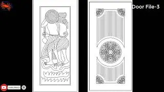 wood carving machine free design  in Artcam l Door part-3 l Shojibcottage
