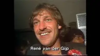 PSV kampioen 1986-1987 tegen Excelsior in De Koel Studio Sport uitzending met huldiging