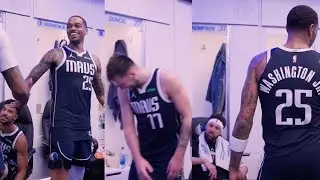 Luka Doncic & the Mavericks Locker Room Celebration after Crazy Win vs Memphis Grizzlies