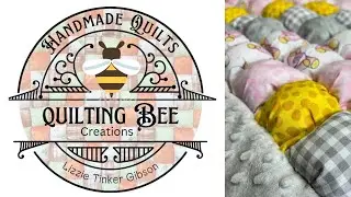 Biscuit Quilt / tummy time mat / baby quilt / Quilting Bee Creations