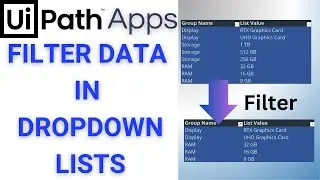 Filter Data in Dropdown Lists - UiPath Apps Tutorial Part 01