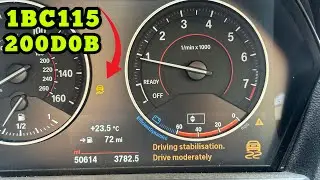 BMW Fxx Series Traction Light ON driving Stabilisation Drive Moderately Fixed
