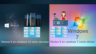 CONFIGURACIÓN MONICA 9 EN WINDOWS 10 Y WINDOWS 7 COMO CLIENTE