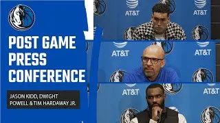 Jason Kidd, Tim Hardaway Jr & Dwight Powell | Press Conference @ MIN | 12/28/23