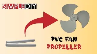 Homemade PVC Fan Propeller|Mini Hand Fan Propeller diy