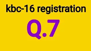 kbc-16 registration question-7 | kbc 2024 | 2 May/मई 2024 | kbc registration Question | #kbc