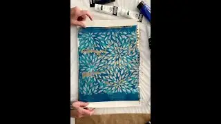 How To Use Multiple Stencils Creating Layers With Gelli Printing