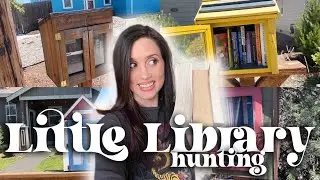 Visiting little free libraries until I find new books!