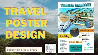 How to create travel poster design-Flyer in Photoshop Tutorials -2021