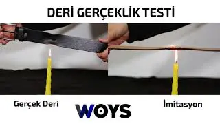 Deri Woys Hakiki Deri Kemer Test - Gerçek deri nasıl anlaşılır ?