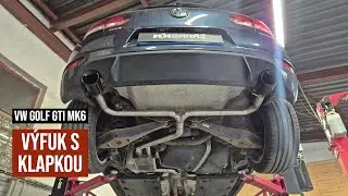 Cat-back výfuk s klapkou │VW Golf GTI MK6 2.0TSI