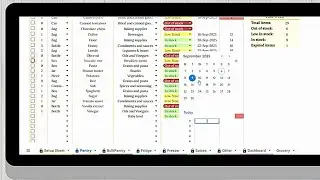 Grocery Shopping List Spreadsheet | Kitchen Inventory Google Sheet Template | Automated Spreadsheet