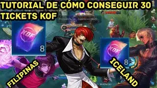 Tutorial de cómo conseguir 30 tickets kof gratis para el evento kof en Mobile Legend Bang Bang