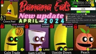 Banana Eats Roblox Krish3405 || Special Video :New Update @ Banana Eats With New Skin's & Peel😉☺️