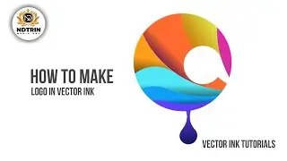 How to make logo in vector ink | vector ink tutorial | learn with ndtrinmediaart