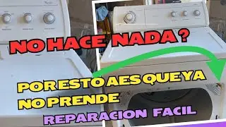 Tu secadora de ropa no prende? Aprende a repararla fácil