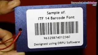 Steps to design linear barcode with ITF 14 barcode font using DRPU Barcode Generator Software