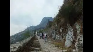 Крепость Котор. Tvrđava Kotor u Crnoj Gori. Kotor fortress