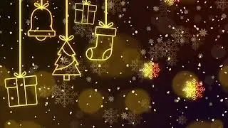 We Wish You a Merry Christmas Song with Background Snowflakes.
