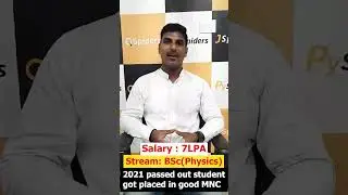 From BSc Physics to High-Paying Odyssey! 🚀 Landing a stellar job with 7 LPA | JSpiders Mumbai Thane