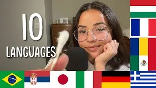 Trying ASMR in 10 Languages (Serbian, Japanese, Portuguese, Hungarian, Romanian, Greek, Spanish+)