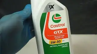 Castrol GTX 5W30 RN17 What does the original engine oil look like?