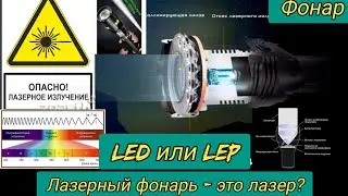 Лазерный Фонарь ?! Led? lep?  ЭТО ЛАЗЕР!