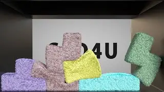Softbody Tetris V39 | Terry Fabric Style ❤️ C4D4U
