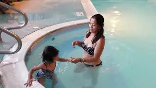 Pool time with Mommy and Bella!