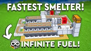 Minecraft BEST Super Smelter 1.21 - INFINITE FUEL - 35,000 Items P/H!