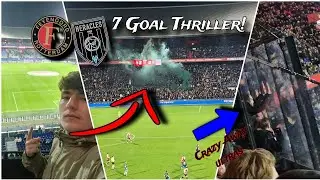 I WATCHED CRAZY 7 GOAL GAME  IN NETHERLANDS & EREDIVISE ULTRAS!/ Feyenoord Vs Heracles Vlog!
