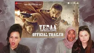 Americans' react to Vedaa - Official Trailer | John Abraham | Sharvari | Abhishek B | Nikkhil A |
