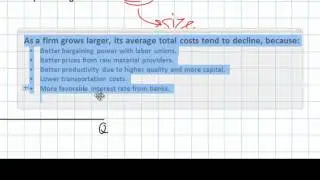 Long-run Average Total Cost and Economies of Scale