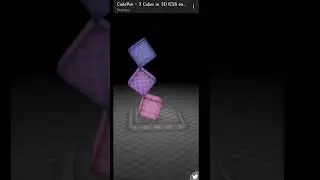 3d cube animation 🔴