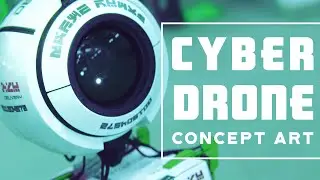 Cyberpunk drone | Concepr art | blender 3.0