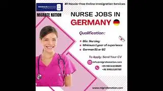 Nurse Jobs in Germany #nurses #germany #workpermit #migratenation