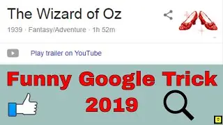 wizard of oz || Funny Google trick 2019