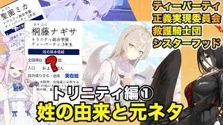 【ブルアカ】姓の由来と元ネタ考察トリニティ編①（ティーパーティ・正義実現委員会・救護騎士団・シスターフッド）【ブルーアーカイブ】名字 / 苗字