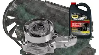 VOLVO D13 ENGINE WATER PUMP FAILURE LEAKING COOLANT