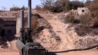 Mobile coastal defence system "Bastion" launches Onix cruise missile  towards target in north Syria