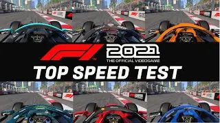 F1 2021 TOP SPEED COMPARISON - WHICH 2021 CAR IS THE FASTEST?