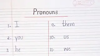 Pronouns || 25 Pronouns