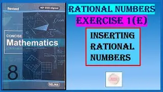 RATIONAL NUMBERS,  EXERCISE 1 (E)
