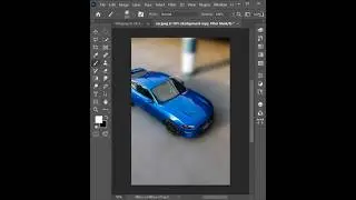 how to blur edges of image Photoshop shorts 