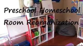 Preschool Homeschool Room Reorganization {Daily Vlog}