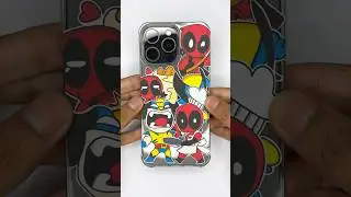 Deadpool & Wolverine DIY Mobile Cover Stickers | Customize Mobile Case #youtubeshorts