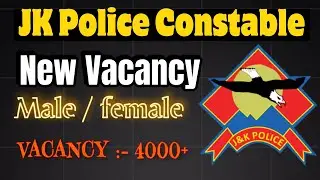 JK police Constable New Vacancy Out 🚨😍 || JKP New Recruitment update || JKP Age 😱