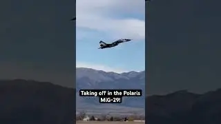 Takeoff in a MiG-29! Polaris astronaut training. #spacex #aviation #polaris