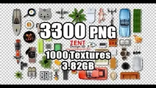 3300 PNG - 1000 Textures